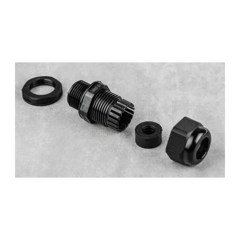 RS PRO Black Nylon Cable Gland M20 Thread, 4 mm Min. Cable Diameter, 9 mm Max., IP68 Rated 669-4660