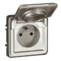 Legrand 16A Grey 1 Gang Plug Socket Soliroc Indoor & Outdoor Type E 0 778 31