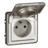 Legrand 16A Grey 1 Gang Plug Socket Soliroc Indoor & Outdoor Type E 0 778 31