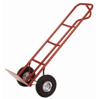 RS PRO Heavy Duty Steel Sack Truck 200 kg Load, Open Load Plate 350 mm Width x 220 mm Depth, 260 mm Pneumatic Wheels 669-3695