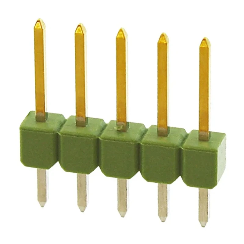 TE Connectivity AMPMODU MOD II Series Straight Through Hole Pin Header, 5 Contact(s), 2.54 mm Pitch, 1 Row 826629-5