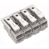 WAGO 294 Series 4-Pole Female Push-in Power Supply Connector 500V 24A 294-4004
