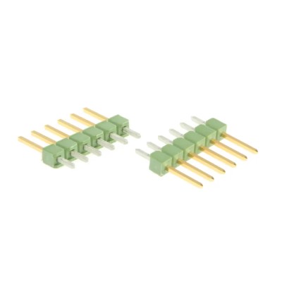 TE Connectivity AMPMODU MOD II Series Straight Through Hole Unshrouded Pin Header, 6 Contacts, 2.54 mm Pitch, 1 826629-6