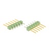 TE Connectivity AMPMODU MOD II Series Straight Through Hole Unshrouded Pin Header, 6 Contacts, 2.54 mm Pitch, 1 826629-6