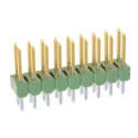 TE Connectivity AMPMODU MOD II Series Straight Through Hole Pin Header 18 Contacts 2.54 mm Pitch 2 Row Unshrouded 826632-9