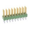 TE Connectivity AMPMODU MOD II Series Straight Through Hole Pin Header 18 Contacts 2.54 mm Pitch 2 Row Unshrouded 826632-9