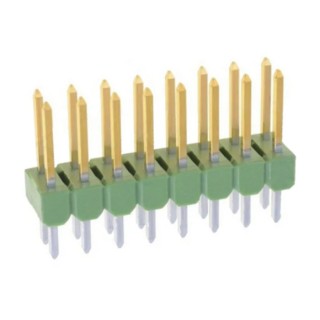 TE Connectivity AMPMODU MOD II Series Straight Through Hole Pin Header, 16 Contacts, 2.54 mm Pitch, 2 Row 826632-8