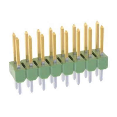 TE Connectivity AMPMODU MOD II Series Straight Through Hole Pin Header, 16 Contacts, 2.54 mm Pitch, 2 Row 826632-8