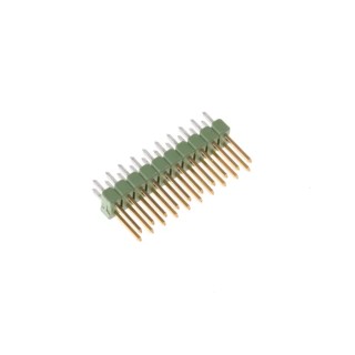 TE Connectivity AMPMODU MOD II Series 20 Contact 2.54 mm Pitch 2 Row Straight Through Hole Pin Header 1-826632-0