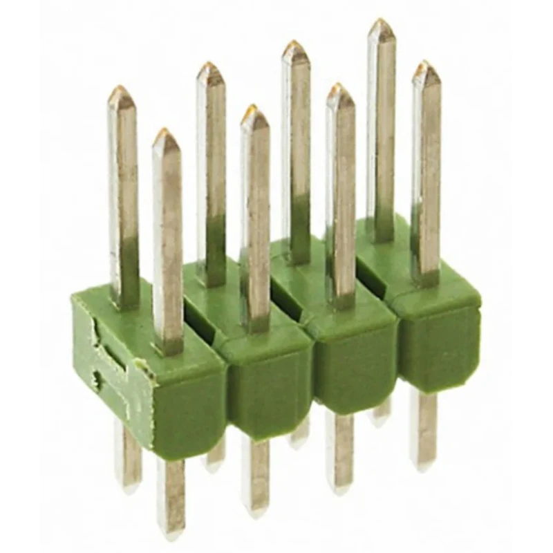 TE Connectivity AMPMODU MOD II Series Straight Through Hole Pin Header, 8 Contacts, 2.54 mm Pitch, 2 Row, Unshrouded 826925-4