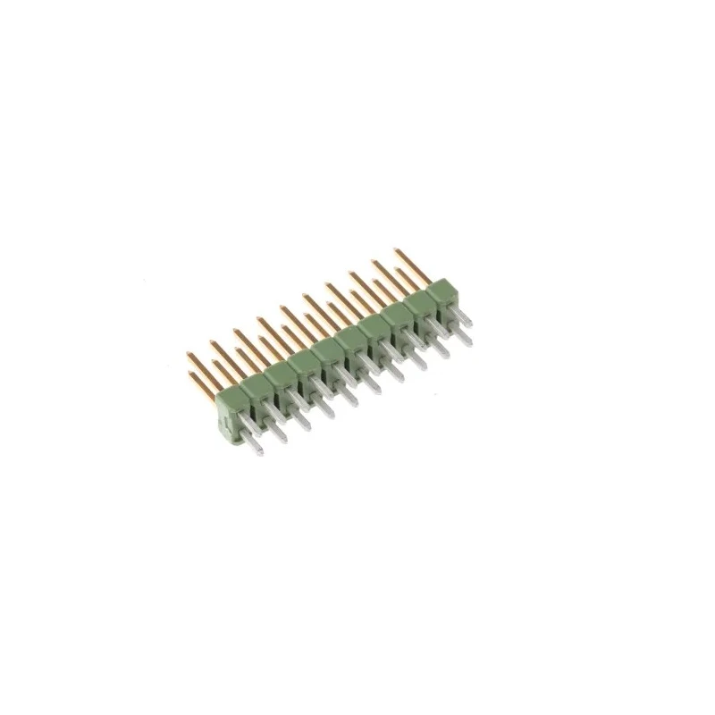 TE Connectivity AMPMODU MOD II Series Straight Through Hole Pin Header, 20 Contacts, 2.54 mm Pitch, 2 Row 1-826632-0