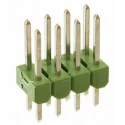 TE Connectivity AMPMODU MOD II Series Straight Through Hole Pin Header, 8 Contacts, 2.54 mm Pitch, 2 Row, Unshrouded 826925-4