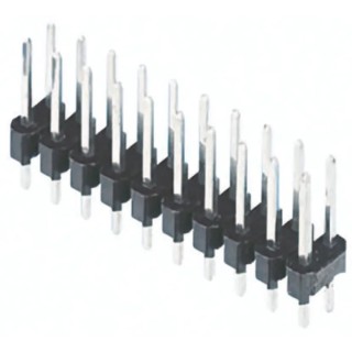 TE Connectivity AMPMODU MOD II Series 14 Contact Straight Through Hole Pin Header, 2.54 mm Pitch, 2 Rows, Unshrouded 826925-7