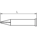 Weller Soldering Iron Tip XT H 0.8 mm Chisel 37 mm for Use with WXP120, WP120 T0054471399