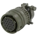 Amphenol Socapex MIL Spec Circular Connector 26 Contacts Male Cable Type Straight Olive Drab Shell Size 16 451 06EC 1626P 50
