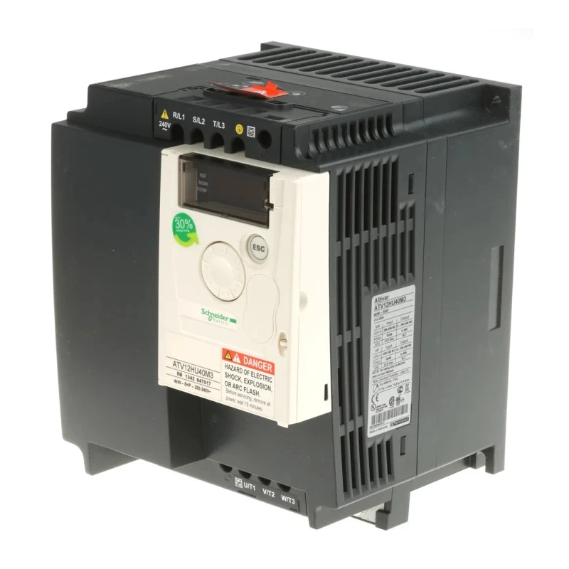 Schneider Electric Inverter Drive 4 kW 3 Phase Panel Mount Variable Speed IP20 230V 16A ATV12HU40M3