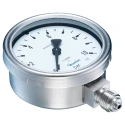 Bourdon Stainless Steel 63 mm White Dial Bottom Pressure Gauge 16 bar MEX3-D20.B24