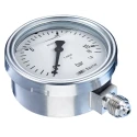 Bourdon Stainless Steel 63 mm Dial Size G 1/4 Bottom Pressure Gauge 10 bar MEX3-D21.B22