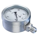 Bourdon 100 mm Stainless Steel Bottom Pressure Gauge 1/2 in NPT Connection 10 bar MEX5-D31.B22
