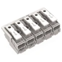 WAGO 294 Series 5-Pole Female Push-in Power Supply Connector 500V 24A 294-4005