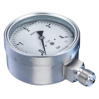 Bourdon 100 mm G 1/2 Bottom Pressure Gauge, 16 bar MEX5-D31.B24