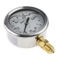 Bourdon Stainless Steel 63 mm Dial Size G 1/4 Bottom Connection Pressure Gauge 1 bar MIT3-D22.B15