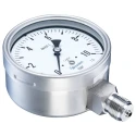Bourdon Industrial Stainless Steel 100 mm G 1/2 Bottom Pressure Gauge, ±1% Accuracy, 70°C Max Operating MEX5-D30.B59