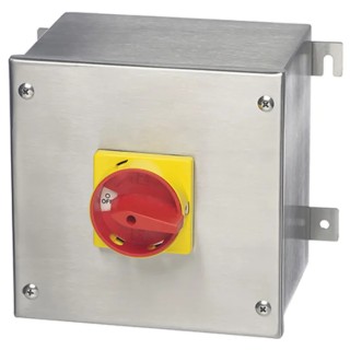 RS PRO 4-Pole Panel Mount Isolator Switch 3 Phase, IP65, 63A Current, 45 kW Power IP65