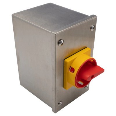 RS PRO 4-Pole Panel Mount Isolator Switch IP65 Rated 25A Switching Current 45 kW Power IP65