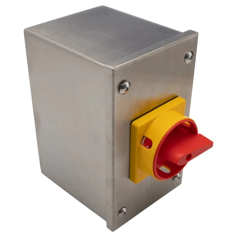 RS PRO 4-Pole Panel Mount Isolator Switch IP65 Rated 25A Switching Current 45 kW Power IP65