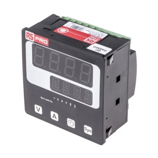 HOBUT Digital Panel Multifunction Meter for AC Current, Rotational Speed, Frequency, AC Voltage, Hour, 92 mm x 92 mm 136-5379