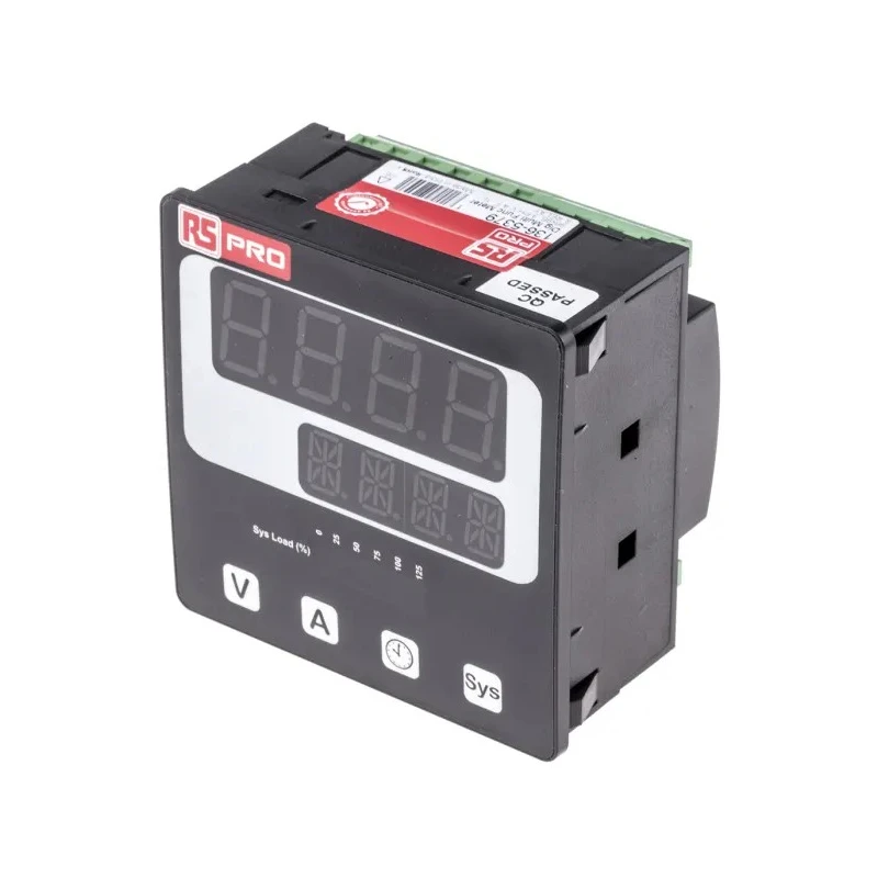 HOBUT Digital Panel Multifunction Meter for AC Current, Rotational Speed, Frequency, AC Voltage, Hour, 92 mm x 92 mm 136-5379