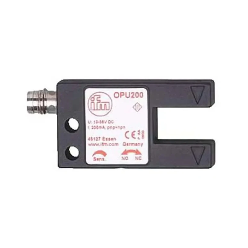 ifm electronic Through Beam Photoelectric Sensor Fork Style NPN/PNP Output Quick Disconnect IP67 Rated 