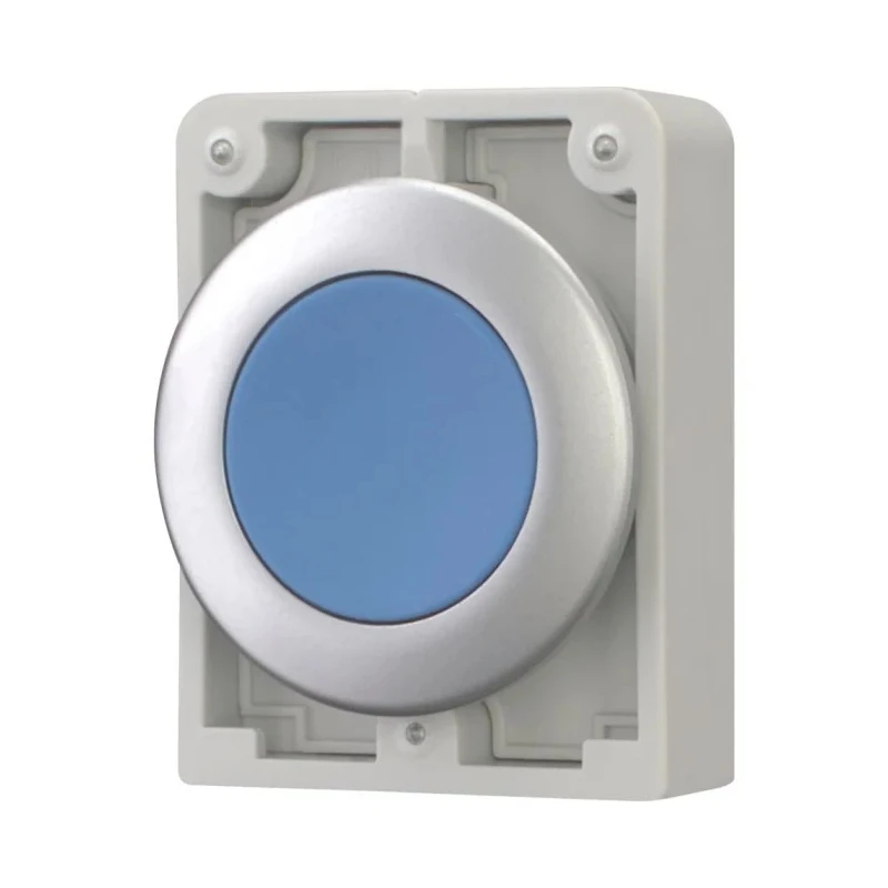 Eaton RMQ Titan M30 Series Blue Metal Momentary Push Button Switch 30mm Cutout IP67 182921 M30C-FD-B