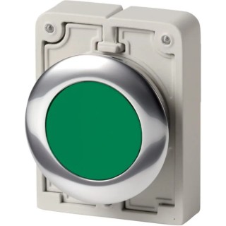 Eaton RMQ Titan M30 Series Green Maintained Push Button Switch 30 mm Cutout IP67 182945 M30C-FDR-G