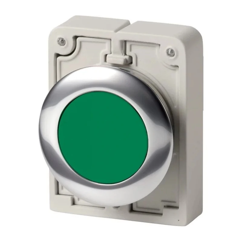 Eaton RMQ Titan M30 Series Green Maintained Push Button Switch 30 mm Cutout IP67 182945 M30C-FDR-G