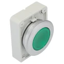 Eaton RMQ Titan M30 Series Green Momentary Push Button Switch 30 mm Cutout IP69K IP66 IP67 182927 M30C-FDL-G
