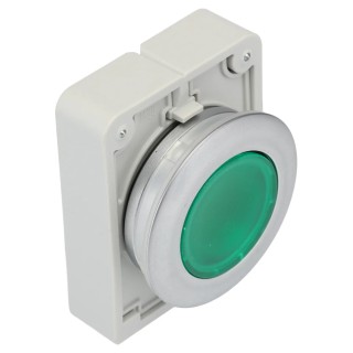 Eaton RMQ Titan M30 Series Green Momentary Push Button Switch 30 mm Cutout IP69K IP66 IP67 182927 M30C-FDL-G