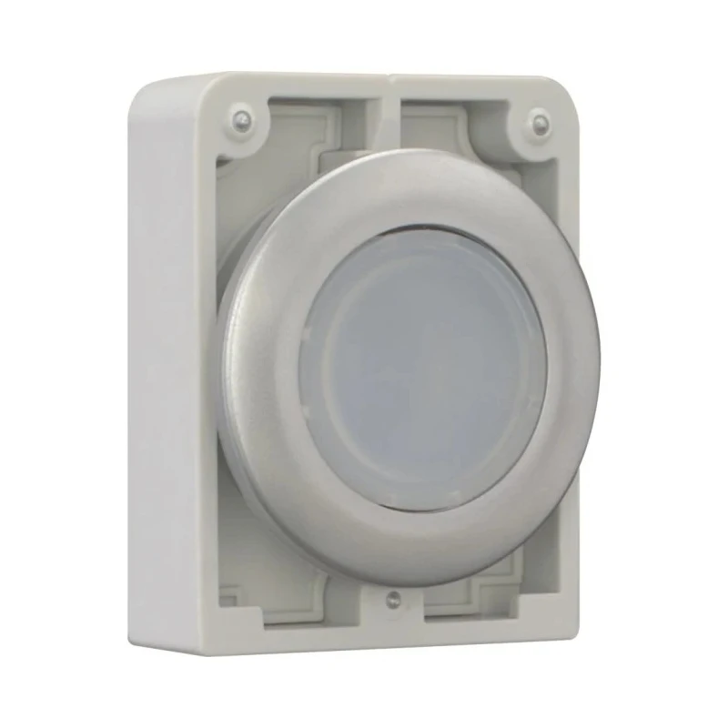 Eaton RMQ Titan M30 Series White Maintained Metal Push Button Switch 30 mm Cutout IP67 182950 M30C-FDRL-W