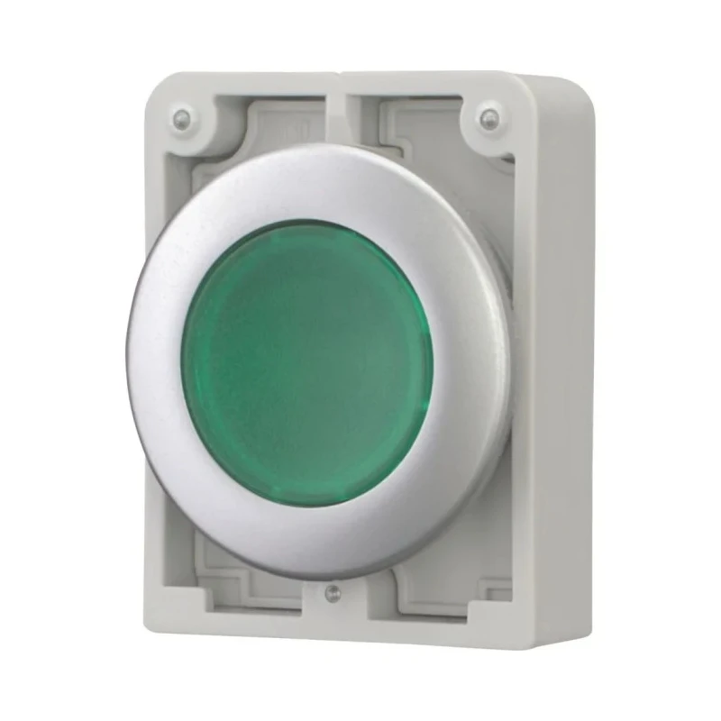Eaton RMQ Titan M30 Series Green Momentary Push Button Switch 30 mm Cutout IP69K IP66 IP67 182927 M30C-FDL-G