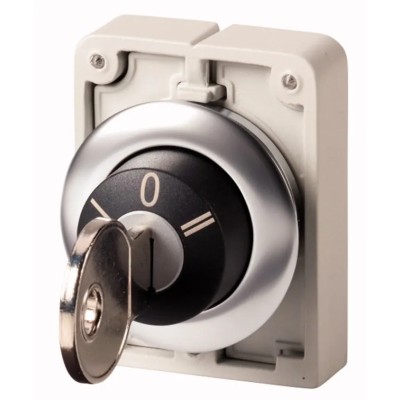 Eaton RMQ-Titan 3-position Key Switch Head Latching IP66 30 mm Cutout 187094 M30C-FWRS3