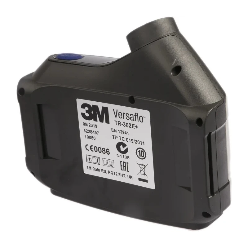3M Versaflo Powered Respirator with Rechargeable Lithium-ion Battery, 2 Filters, EN 12941 Certified TR-302E+