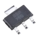 DiodesZetex Low Side Power Switch IC 4-Pin SOT-223, Surface Mount, 60V, 1.4A Operating Current BSP75GTA