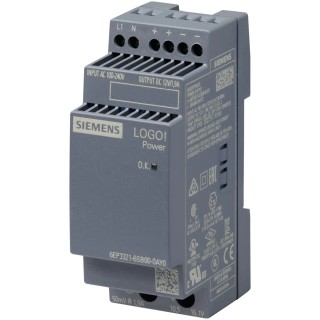 Siemens LOGO POWER Switched Mode DIN Rail Power Supply 264V AC/DC Input 12V DC, 1.9A Output, 23W 6EP3321-6SB00-0AY0