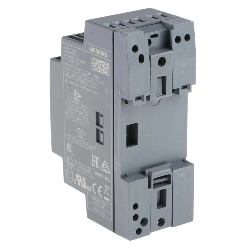 Siemens LOGO POWER Switched Mode DIN Rail Power Supply 264V AC Input 24V DC Output 1.3 A 31 W 6EP3331-6SB00-0AY0