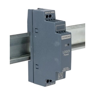 Siemens LOGO POWER Switched Mode DIN Rail Power Supply 264V AC/DC Input 24V DC 14W Output 600mA 6EP3330-6SB00-0AY0