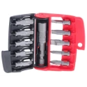 Facom Hex Pozidriv Slotted Screwdriver Bit Set, 10 Pieces, Polyamide, 1/4-25 mm, 1/4 in Drive Size E.111PB