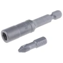 Facom Hex Pozidriv Slotted Screwdriver Bit Set, 10 Pieces, Polyamide, 1/4-25 mm, 1/4 in Drive Size E.111PB