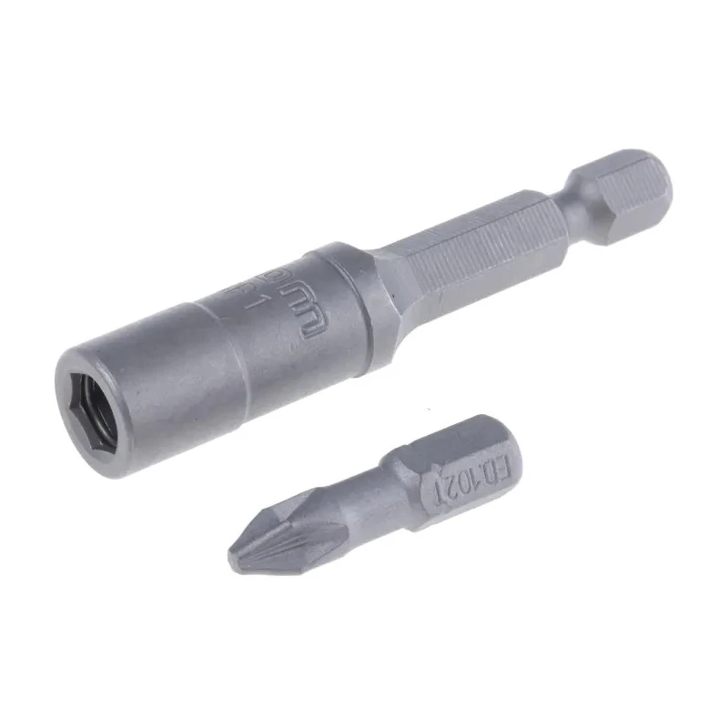 Facom Hex Pozidriv Slotted Screwdriver Bit Set, 10 Pieces, Polyamide, 1/4-25 mm, 1/4 in Drive Size E.111PB