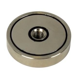 Eclipse Neodymium Shallow Pot Magnet 4.5 mm Length 10 mm Width 10 N Pull Force E1018/NEO